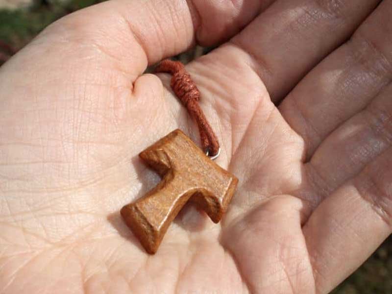 Crus tau sobre palma da mão