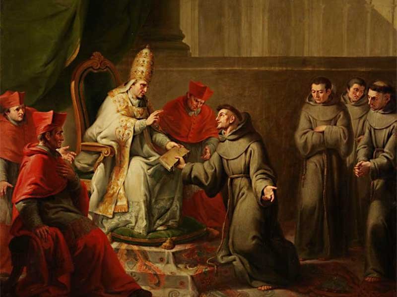 encontro de são francisco com o papa